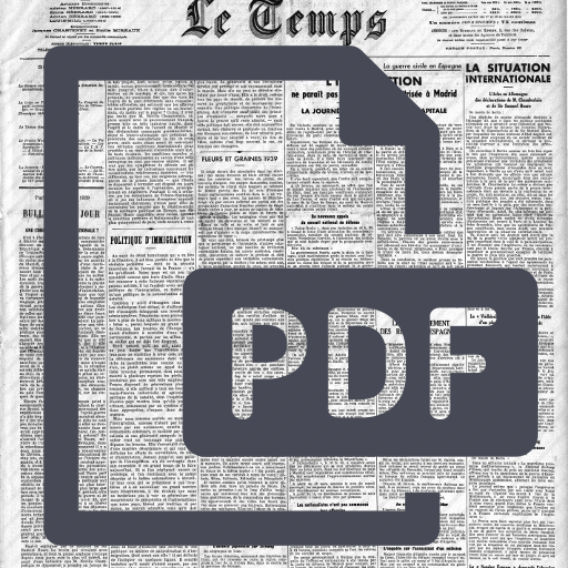 Lien vers Le Temps Janvier/Mai 1940